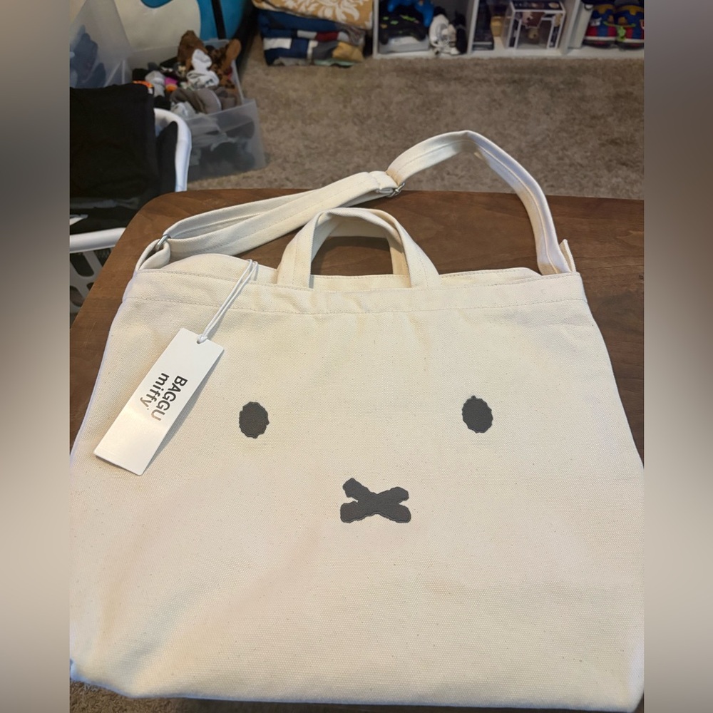 NWT BAGGU Miffy Horizontal Duck Canvas Bag